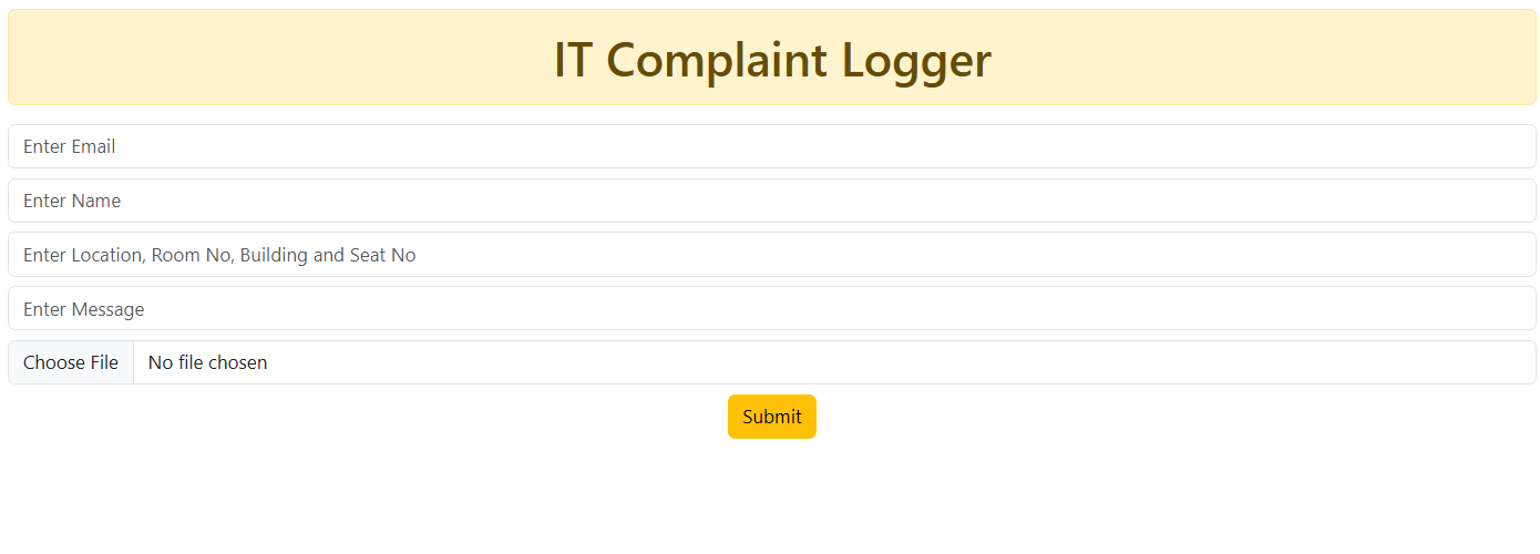 Complaint-logger